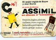 Coleccionismo calendarios: CALENDARIO DE BOLSILLO A&Ntilde;O 1971, IDIOMAS ASSIMIL - Foto 1