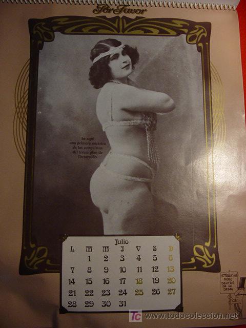 Coleccionismo calendarios: CALENDARIO SUBIDITO DE TONO DE 1975 CON DIBUJOS DE FORGES Y PERICH - UNA JOYA -