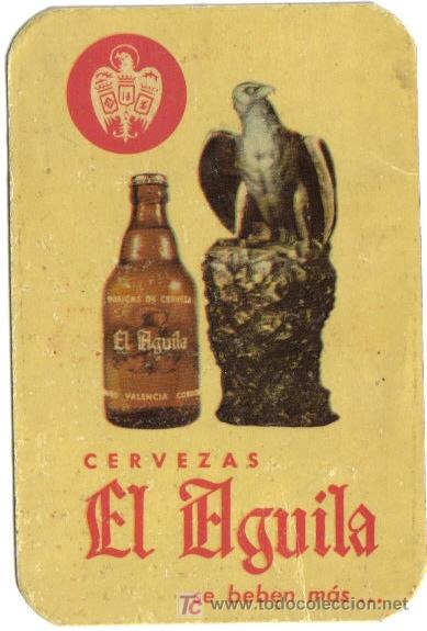 Coleccionismo calendarios: CALENDARIO DE BOLSILLO PUBLICIDAD CERVEZAS EL AGUILA A&Ntilde;O 1962