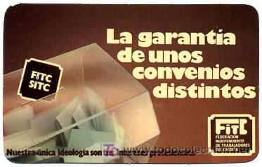 Coleccionismo Calendarios: CALENDARIO  FITC SITC , 1981 , CAL1120