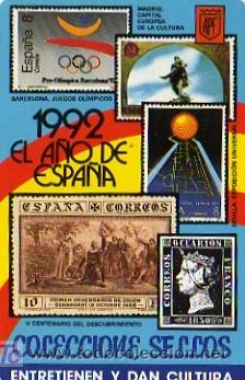 Colecionismo Calend&aacute;rios: CALENDARIO FOURNIER A&Ntilde;O 1992 EDIFIL