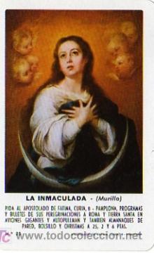 Colecionismo Calend&aacute;rios: CALENDARIO FOURNIER A&Ntilde;O 1975 LA INMACULADA (MURILLO)