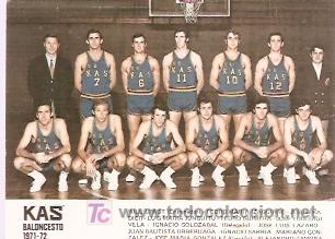 Colecionismo Calend&aacute;rios: CALENDARIO 1972 KAS BALEONCESTO