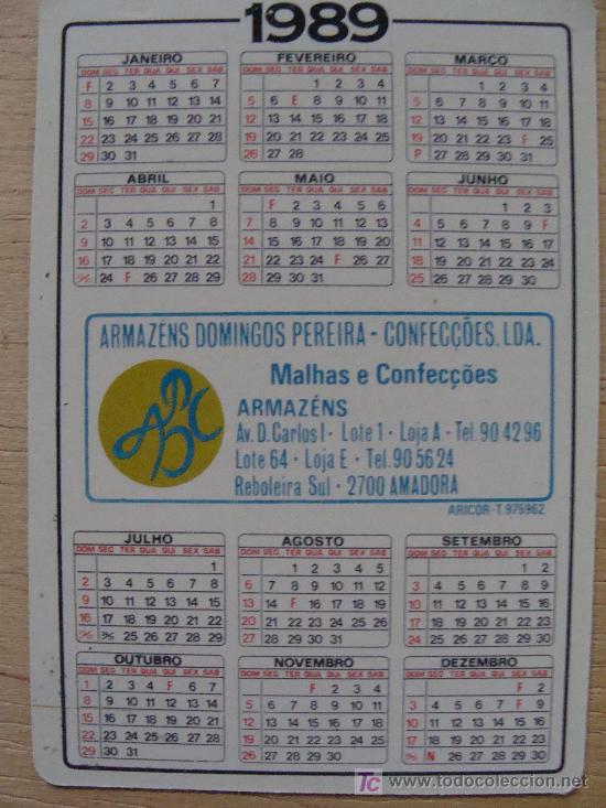 Coleccionismo calendarios: COLECCI&Oacute;N DE 7 CALENDARIOS. 1989. TEM&Aacute;TICA VARIADA. PERFECTOS. - Foto 2