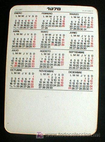 Calendario De Bolsillo. Destape. 1978. Envio Gr - Comprar Calendarios ...