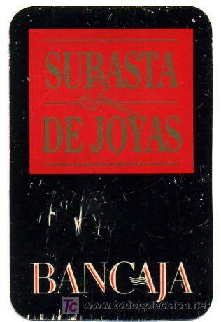 Collectables Calendars: CALENDARIO  SUBASTA DE JOYAS , BANCAJA, PLASTICO , RARO 1992 , CAL1508