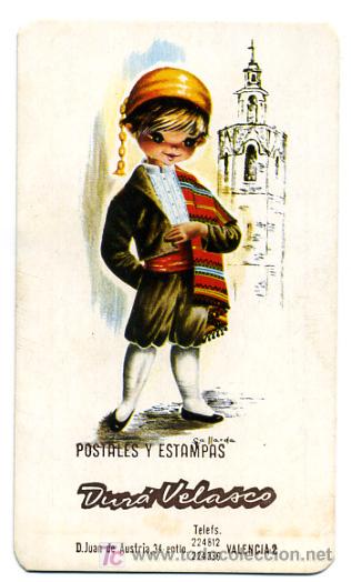 Colecionismo Calend&aacute;rios: CALENDARIO PUBLICIDAD POSTALES Y ESTAMPAS DURA VELASCO, VALENCIA , 1971 , CAL1620
