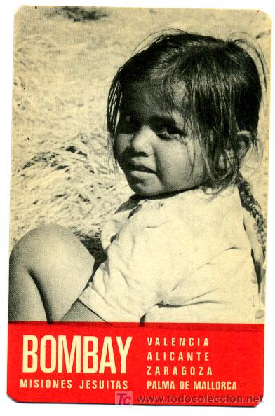 Colecionismo Calend&aacute;rios: CALENDARIO  PUBLICIDAD BOMBAY , MISIONES JESUITAS  , 1980 , CAL1626