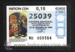 Coleccionismo calendarios: calendario tema loter&iacute;a 2007 ( Plastificado )