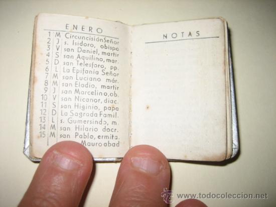 Coleccionismo calendarios: LIBRITO CALENDARIO Y NOTAS 1947 - Foto 3