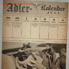 Coleccionismo Calendarios: HOJA DE CALENDARIO DER ADLER.. Lote 1104442