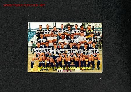 Coleccionismo calendarios: Calendari de l'Escola de Futbol del San Cristofol de Terrassa, del 1998