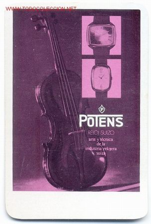 Coleccionismo Calendarios: CALENDARIO FOURNIER , RELOJ POTENS , FOURNIER, 1974 , CAD 131