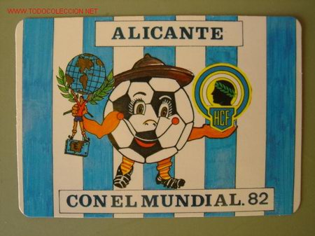 Coleccionismo calendarios: ALICANTE CON EL MUNDIAL 82 - 1982