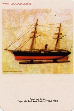 Coleccionismo calendarios: Calendario de Maqueta del Barco a Vapor -ANA DE SALA-. A&ntilde;o 1987