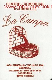 Coleccionismo calendarios: 1 calendario , centre-comercial d'alimentaci&oacute; ,Naipes Comas-2005 (en Catal&aacute;n)
