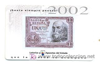 Sammeln von Kalendern: CALENDARIO DE BOLSILLO - A&ntilde;o 2002 - Loterias y Apustas del Estado