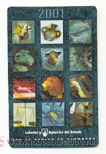 Collectables Calendars: CALENDARIO DE BOLSILLO - A&ntilde;o 2001 - Loterias y Apuestas del Estado