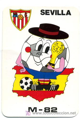 Collectionnisme Calendriers: CALENDARIO TEMA FUTBOL , SEVILLA  , MUNDIAL 1982  , CAL1980