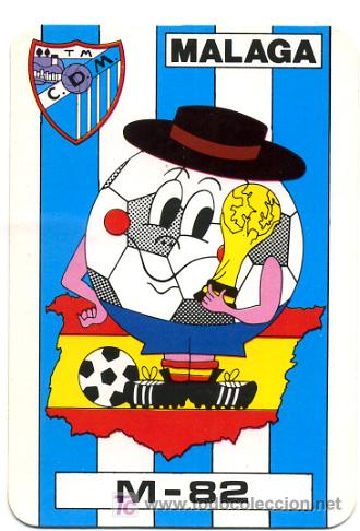Collectionnisme Calendriers: CALENDARIO TEMA FUTBOL , MALAGA  , MUNDIAL 1982  , CAL1981