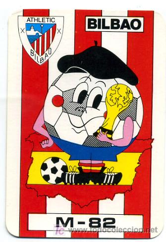 Collectionnisme Calendriers: CALENDARIO TEMA FUTBOL , ATLETIC BILBAO  , MUNDIAL 1982  , CAL1986