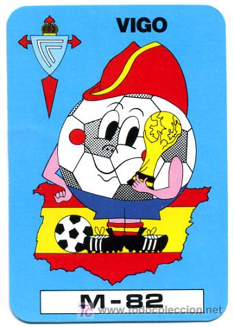 Collectionnisme Calendriers: CALENDARIO TEMA FUTBOL , CELTA DE VIGO  , MUNDIAL 1982  , CAL1987