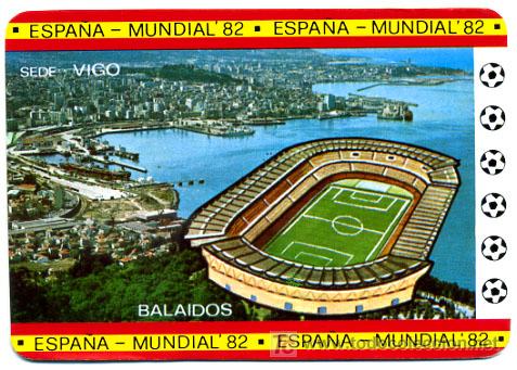 Coleccionismo Calendarios: CALENDARIO TEMA FUTBOL , ESTADIO BALAIDOS VIGO  , MUNDIAL 1982  , CAL1989