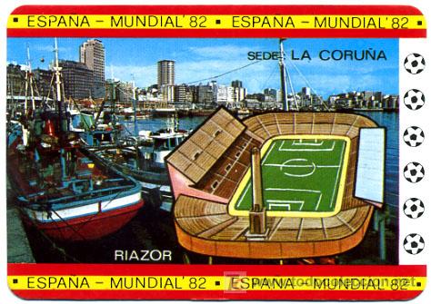Coleccionismo calendarios: CALENDARIO TEMA FUTBOL , ESTADIO RIAZOR CORU&Ntilde;A  , MUNDIAL 1982  , CAL1993