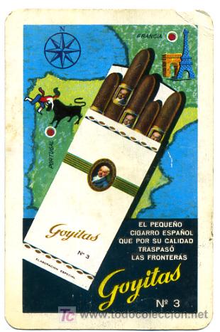 Collezionismo Calendari: CALENDARIO FOURNIER , PUROS GOYITAS ,  1966  ,  CAL1902