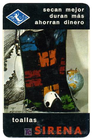 Collectionnisme Calendriers: CALENDARIO FOURNIER , TOALLAS SIRENA ,  1965  ,  CAL1908