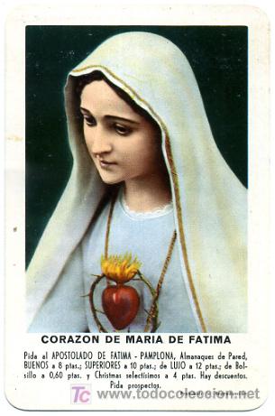 Collezionismo Calendari: CALENDARIO FOURNIER , MARIA DE FATIMA , 1961  ,   CAL1936