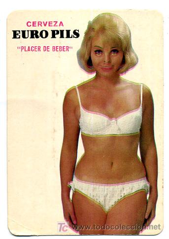 Collectionnisme Calendriers: CALENDARIO PUBLICIDAD CERVEZA EURO PILS , IMAGEN DESCENTRADA   , 1968 , CAL2048
