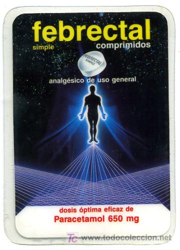 Collectionnisme Calendriers: CALENDARIO PUBLICIDAD FEBRECTAL FARMACIA, PLASTIFICADO , 1990 , CAL2052