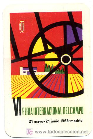 Collectionnisme Calendriers: CALENDARIO PUBLICIDAD MADRID , FERIA DEL CAMPO, ORLA , 1965 , CAL2155