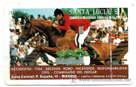 Collectionnisme Calendriers: CALENDARIO FOURNIER , SANTA LUCIA , REVERSO HORIZONTAL ,  1982  ,  CAL2234