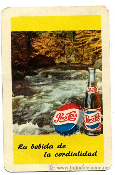 Coleccionismo calendarios: CALENDARIO FOURNIER , PUBLICIDAD PEPSI COLA , 1962