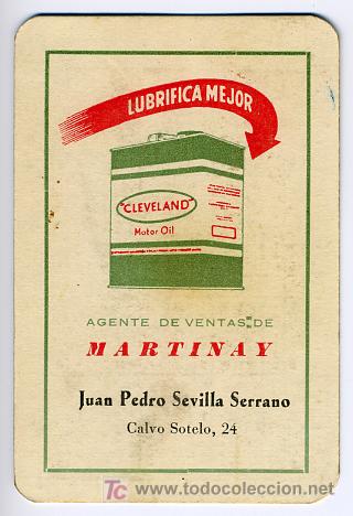 Collectionnisme Calendriers: CALENDARIO PUBLICIDAD LUBRICANTES CLEVELAND , 1955