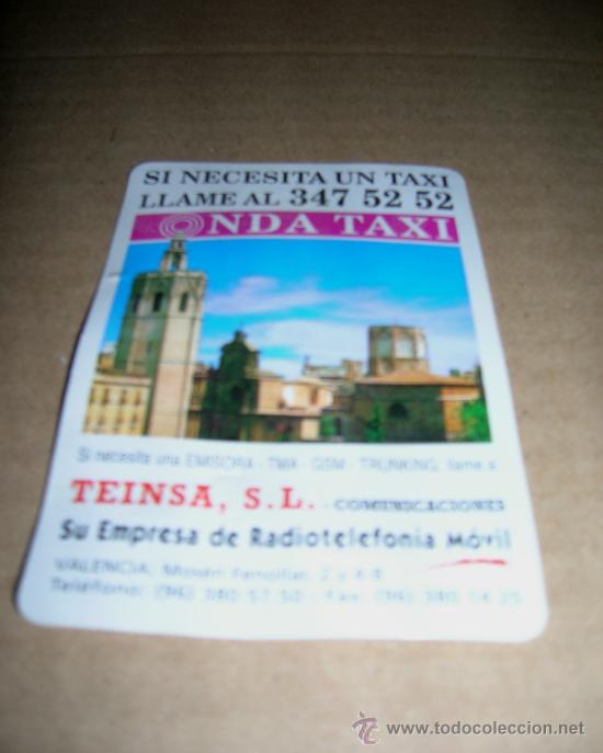 Sammeln von Kalendern: Calendario Onda Taxi, a&ntilde;o 1996, con publicidad. Mide 5,7 x 8,7 cm...