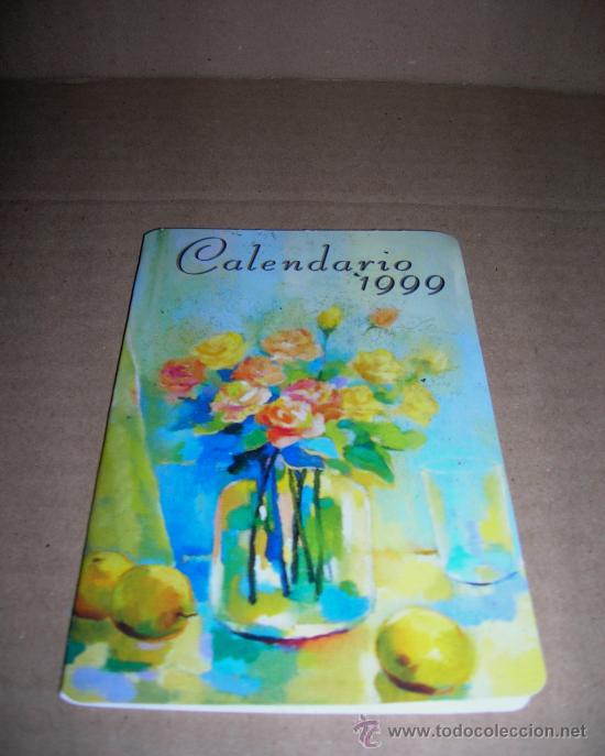 Sammeln von Kalendern: Calendario, a&ntilde;o 1999, sin publicidad, plegado. Mide 13,7 x 10,7 cm...