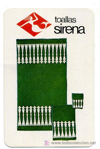 Coleccionismo calendarios: CALENDARIO FOURNIER, TOALLAS SIRENA , 1970 HORIZONTAL, RARO , CAL2304
