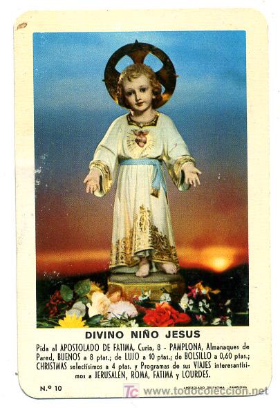 Coleccionismo calendarios: CALENDARIO FOURNIER , DIVINO NI&Ntilde;O JESUS ,1963  , CAL2348