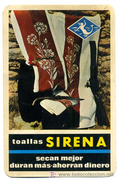 Coleccionismo calendarios: CALENDARIO FOURNIER , TOALLAS SIRENA  , 1966  , CAL2351