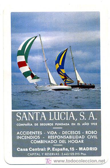 Coleccionismo calendarios: CALENDARIO FOURNIER , SEGUROS SANTA LUCIA , 1981  , CAL2359