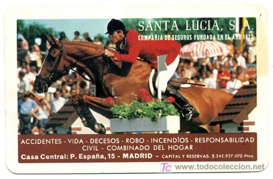 Coleccionismo calendarios: CALENDARIO FOURNIER , SEGUROS SANTA LUCIA , 1982 HORIZONTAL  , CAL2397