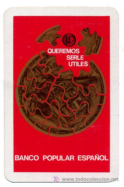 Coleccionismo calendarios: CALENDARIO FOURNIER , BANCO POPULAR ESPA&Ntilde;OL , 1970  , CAL2405
