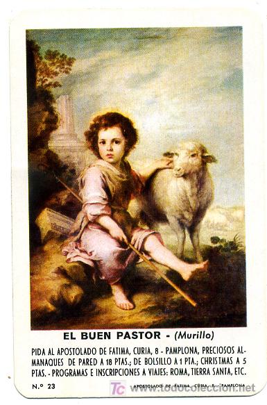 Coleccionismo calendarios: CALENDARIO FOURNIER , EL BUEN PASTOR , 1972  , CAL2412