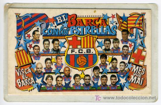 Coleccionismo calendarios: CALENDARIO FUTBOL , BARCELONA FC, PLASTIFICADO , 1998  , CAL2513