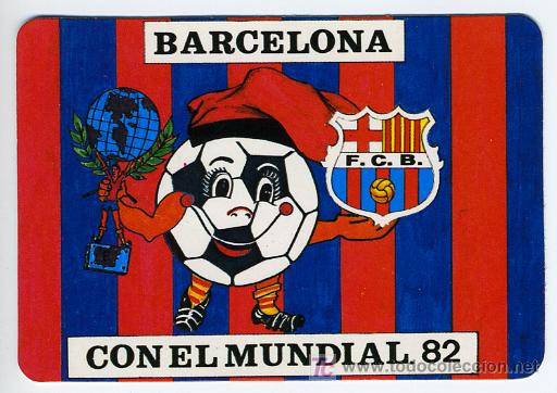 Coleccionismo calendarios: CALENDARIO FUTBOL , BARCELONA FC ,  1982 ESPA&Ntilde;A MUNDIAL 82  , CAL2517