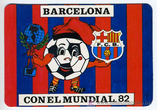 Coleccionismo calendarios: CALENDARIO FUTBOL , BARCELONA FC ,  1982 ESPA&Ntilde;A MUNDIAL 82  , CAL2519