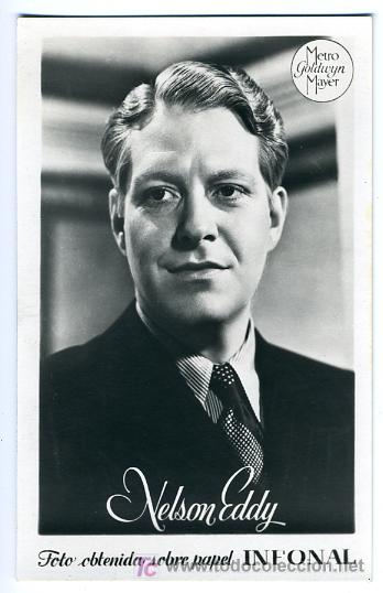 Collectionnisme Calendriers: CALENDARIO PUBLICIDAD INFONAL FILM, CINE , NELSON EDDY , METRO GOLDWYN MAYER ,1944